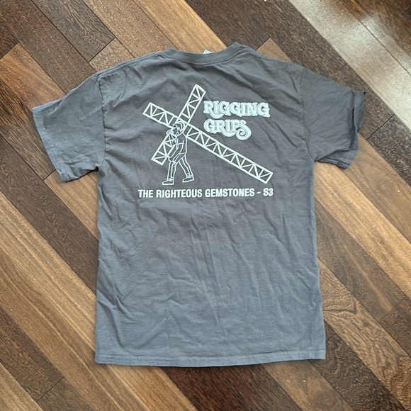 RIGHTEOUS GEMSTONES rigging grips GENUINE CREW T-shirt - Picture 2 of 2